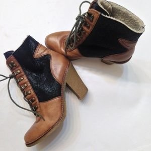 Sam Edelman two tone booties